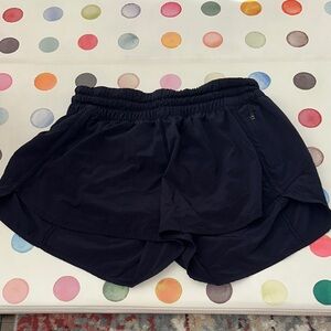 Navy Lululemon Tracker shorts